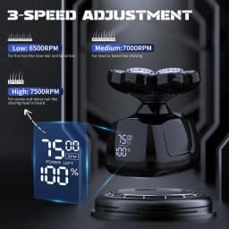 SEJOY Multifunctional 7D Head Shavers for Bald Men 6-in-1 Electric Razor with Nose Hair Trimmer Waterproof Mens Grooming Kit