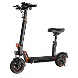 Electric Scooter for Adults with Seat, 800W Motor, 48V 18.2Ah Battery, Up to 34 Miles Range, 10" Off-Road Tires, Foldable E Scooter, LED Display, Disc Brakes