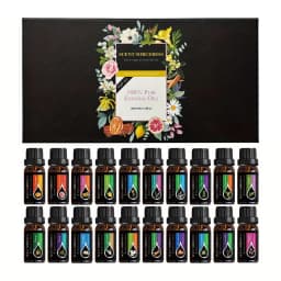20Pcs/Set Classic Brand Essential Oil Set Lavender Eucalyptus Sweet Orange Lemon Aromatherapy Essential Oils Exclusive Formula