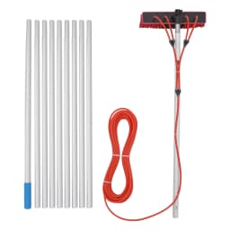 Window Cleaning System Cleaning Brush & Pole Cleaning Kit for Solar Panel and Outdoor Window Cleaning Kit 7/8/10 Meter
