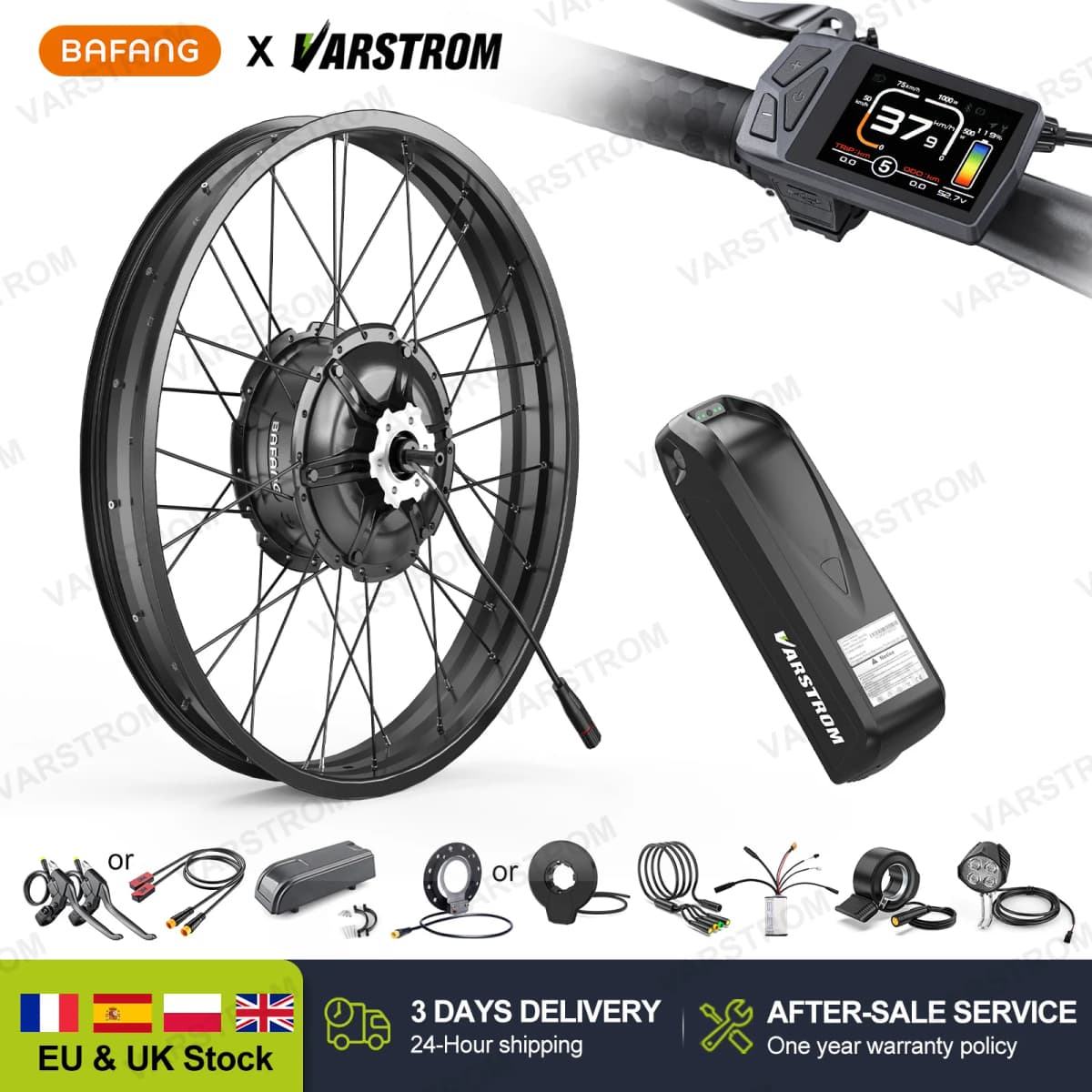 BAFANG G062 Wheel Hub Motor 48V 1000W 26/20inch x 4.0" Fat Tire Rear Disc Brake Driver Conversion Kits 8fun H550 Drop Out 175mm
