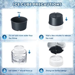 Shaved Ice Machine for KitchenAid Stand Mixer with Coarse and Fine Blades 8 Ice Cube Molds Snow Cone Maker