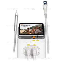 2IN1 Diode Laser 5000w FAC 10 Bars Hair Removal Machine Picosecond Qswitch ND YAG 1064NM Tattoo Removal Machine 4 Waves