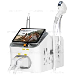 2IN1 Diode Laser 5000w FAC 10 Bars Hair Removal Machine Picosecond Qswitch ND YAG 1064NM Tattoo Removal Machine 4 Waves