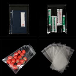 100Pcs 5Wires Clear Self Adhesive Bag Resealable Waterproof Gift Food Candy Pacakging OPP Plastic Bag Cellophane Storage