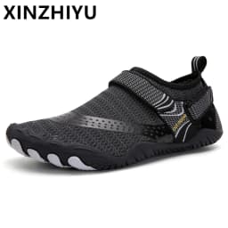 Men Water Shoes Quick Dry Non-Slip Five Finger Shoes Outdoor Wading Swimming Barefoot Lightweight Summer Aqua Sneakers Fishing
