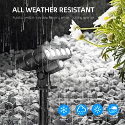 4 Pcs Solar Outdoor Spotlights Lawn Flag Lights Landscape LED Ground Lights Suitable For Gardens Trees And Courtyards Pathway