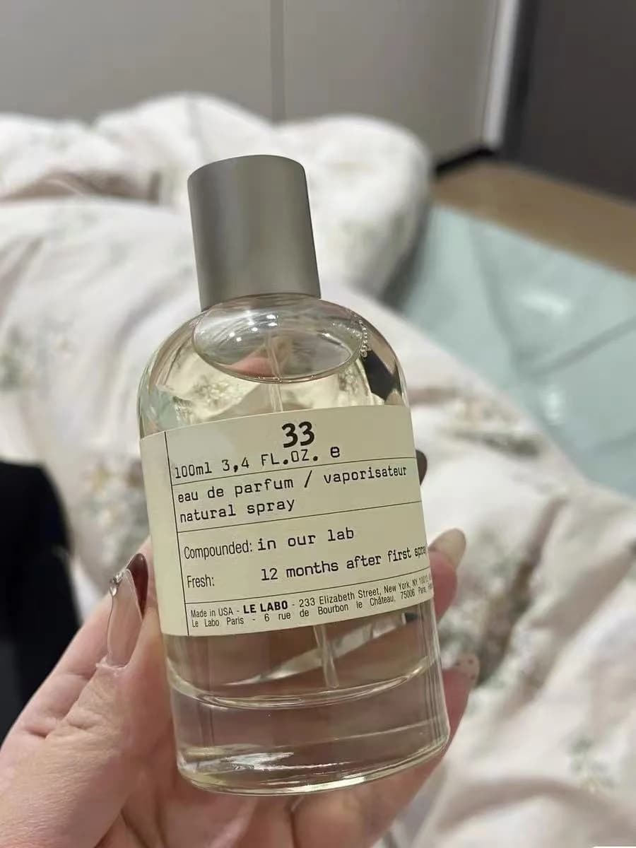 Santal No. 33 Eau De Parfum Spray for Unisex - 3.4oz Long-Lasting Fragrance, Alcohol-Free, Woody Floral Scent, Portable for Date