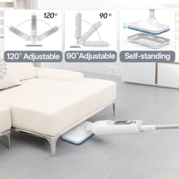 F2 Powerful 6 in 1 Detachable Steam Mop 1300W High Temperature Sanitizing Steamer Pet Family Safe Multi-Surface Cleaning for Floor Carpet Kitchen Bathroom