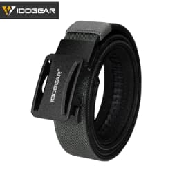 IDOGEAR Tactical Ratchet Belt 1.25” EDC Gun Belt Heavy-Duty Nylon CCW Belts with Quick-Adjust Buckle for IWB/OWB/AIWB Carry 3443