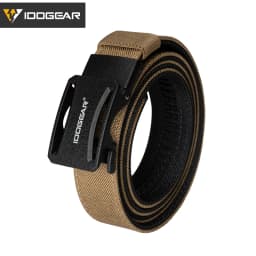 IDOGEAR Tactical Ratchet Belt 1.25” EDC Gun Belt Heavy-Duty Nylon CCW Belts with Quick-Adjust Buckle for IWB/OWB/AIWB Carry 3443