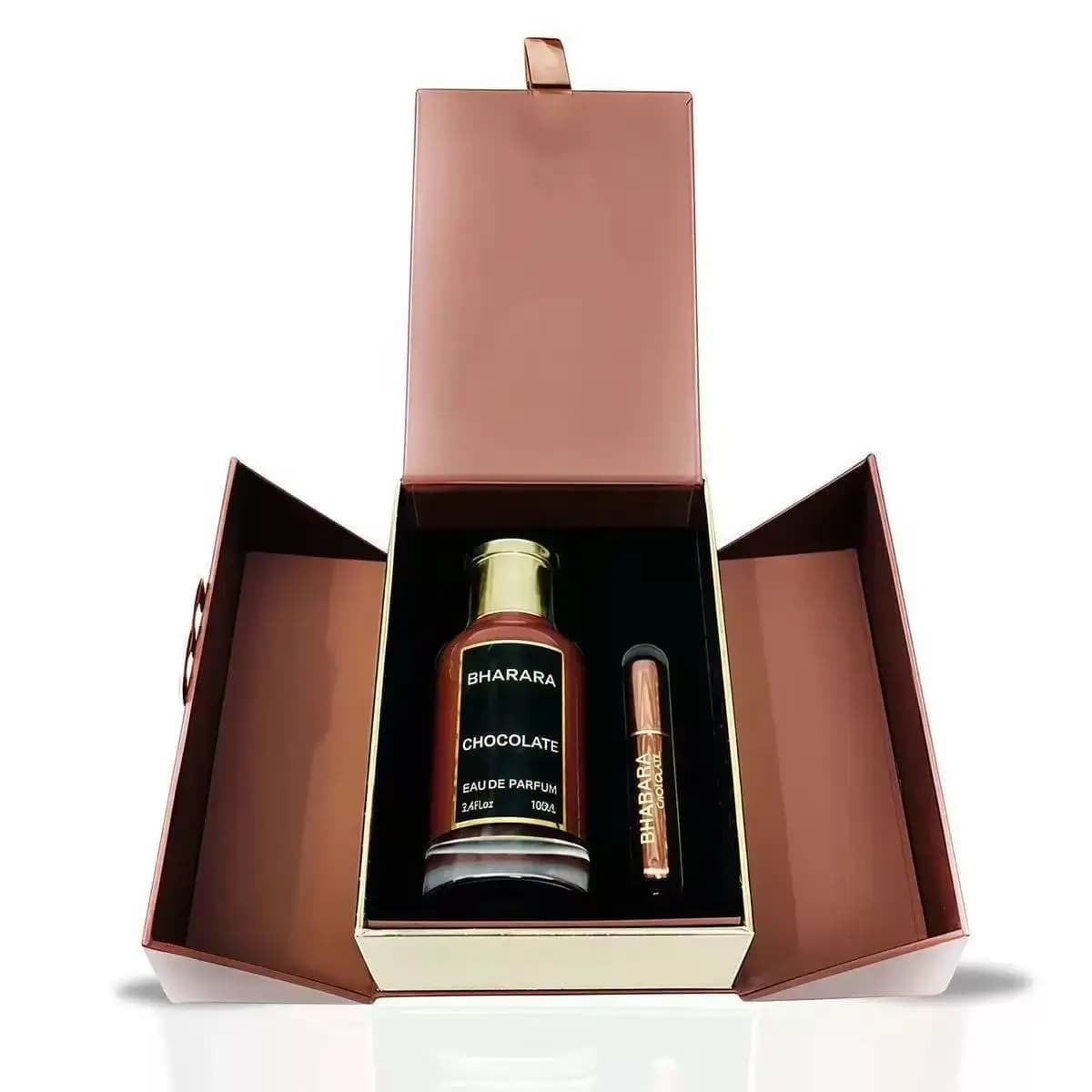 Bharara Chocolate Eau De Parfum 3.4oz/100ml Sweet Gourmand Fragrance Unisex with Travel Spray
