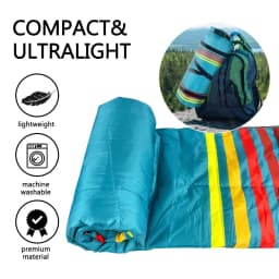 Outdoor Camping Blanket Fluffy Waterproof Warm Portable Storage Bag Hiking Picnic Car Use Multi-Functional Blanket