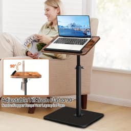 Office Desk & Computer Workstation — A Portable, Adjustable Side Table/Folding Desk Suitable for Home Offices, Coffee Tables, Bedside Use, and Sofas; Ideal for Office Reception Areas, Workspaces, and as a Gift for Holidays or Mother's Day.