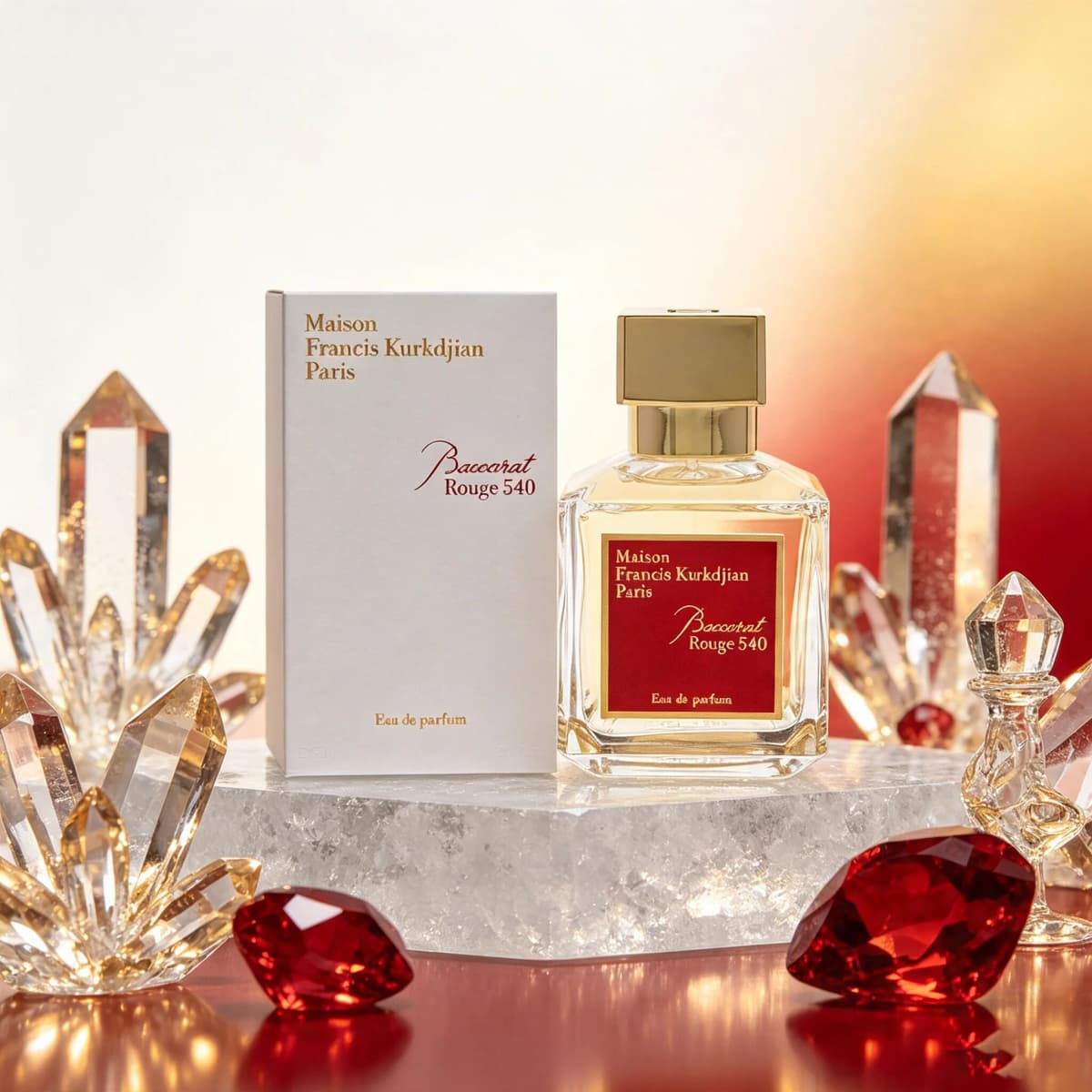 Maison Francis Kurkdjian Baccarat Rouge 540 Eau De Parfum Spray for Unisex – Iconic Oriental Floral & Woody Scent, Saffron, Jasmine, Bitter Almond & Cedarwood, Long-Lasting Luxury Fragrance, Perfect Gift, 2.4 Fl oz / 70 ml