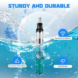 24V DC Deep Well Submersible Pump 320w Stainless Steel Water Pump 4500r/Min Submersiblewater Pump for Farm Irrigation Garden