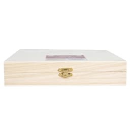 Unfinished Wood Cigar Box Crafting DIY Projects Hinged Keepsake Storage Box Jewelry Organizer Art Supplies Minimalist Design