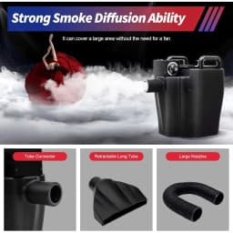 3500W Dry Ice Fog Machine, Low Lying Fog Machine,1614ft² Coverage Dry Ice Effect Fogger Machine for Party Stage Effect