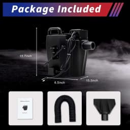 3500W Dry Ice Fog Machine, Low Lying Fog Machine,1614ft² Coverage Dry Ice Effect Fogger Machine for Party Stage Effect