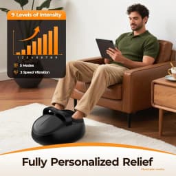 Shiatsu Foot Massager Fully Wrapped Massage Machine Air Compression 9 Levels 5 Modes Remote Control After Work Relaxation Spa