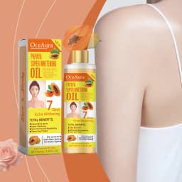 Papaya Face Body Moisturizer Oil Brightening Firming Skin Improve Dullness Anti Sagging Remove Blemish Super Body Whitening Oil