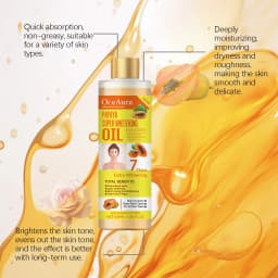 Papaya Face Body Moisturizer Oil Brightening Firming Skin Improve Dullness Anti Sagging Remove Blemish Super Body Whitening Oil