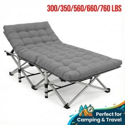 Aoran 560LBS Load-Bearing Outdoor Folding Chair, Non-Slip Foot Pads, Foldable Storage Bag Design Outdoor Furniture