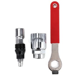 3pcs Mountain Bike Repair Tools Bottom Bracket Puller and Removal Tool Set with Wrench Road Bike Maintenance Tool
