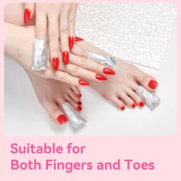 100PCS Soak Off Nail Foil Wraps Pre-Attached Cotton Pads for Gel Polish Acrylic Dip Powder Builder Gel Nail Glue Removal Manicur