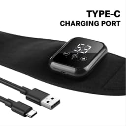 Wireless Electric Heating Wrist Massager 3 Levels Hot Compress & Vibration Settings Hand Massage Wrist Guard Band Support Belt