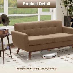 65.2" W Loveseat Sofa, Mid Century Modern Decor Love Seat Couches, Button Tufted Upholstered, Customized