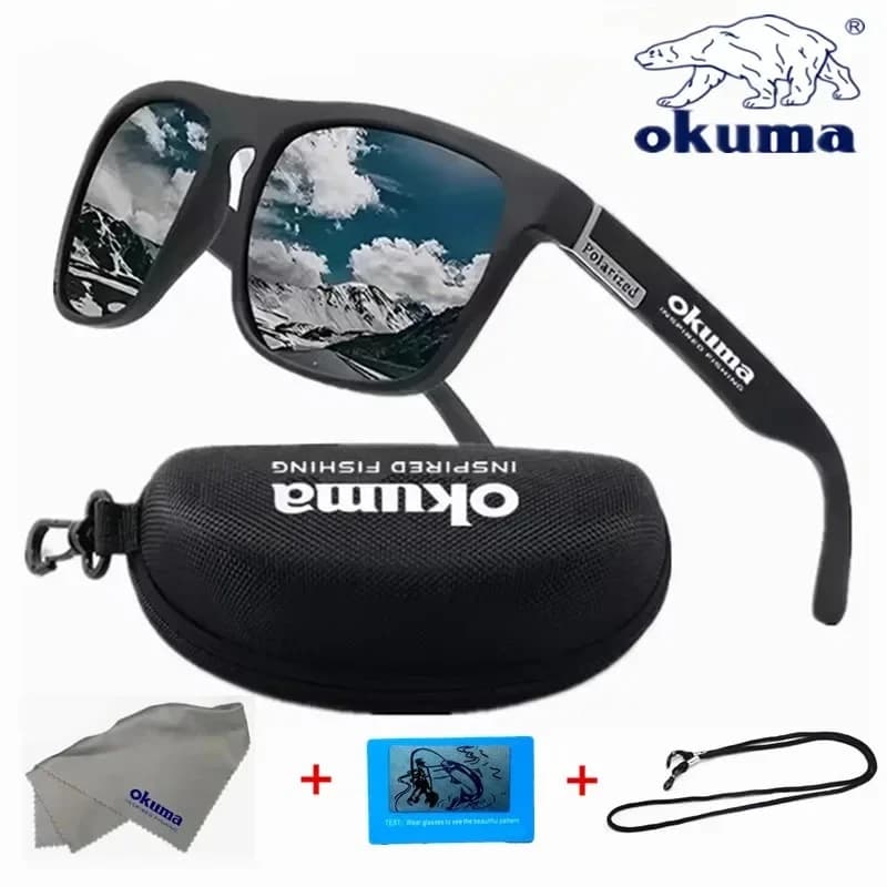 Okuma Polarized Sunglasses UV400 for Men and Women Outdoor Hunting, Fishing, Driving Bicycles, Sunglasses Optional Box