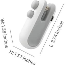 2-in-1 Mini Bag Sealer & Cutter, Portable Rechargeable Food Bag Sealing Tool