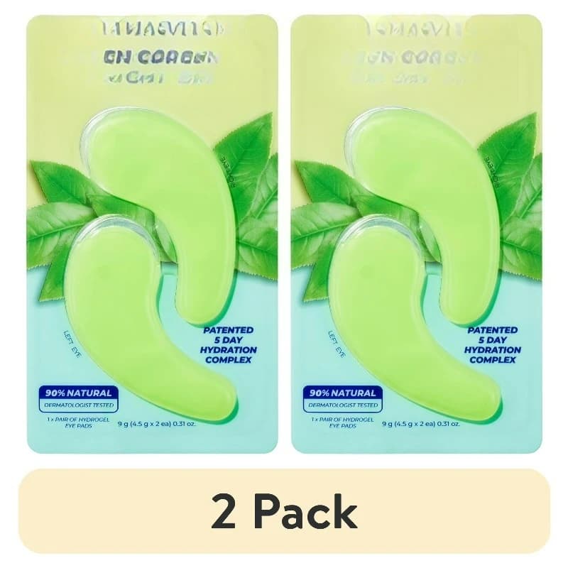 Green Caffeine Bright Eye Hydrogel Eye Pads, One Pair