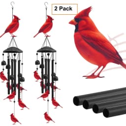 Colorful Hummingbird Wind Chimes Metal Aluminum Tube Bells Wind Chime Waterproof Outdoor Decorative Wind Chime For Patio Porch Garden Balcony Memorial Sympathy Birthday Holiday Gift For Family Friends