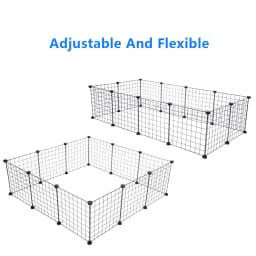 Pet Playpen Small Animal Cage Indoor Portable Metal Wire Yard Fence for Animals Guinea Pigs Rabbits Kennel Crate Fence Tent