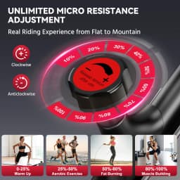 Exercise Bike Resistance Stationary Bicycle Low Noise, Heavy 6KG Flywheel and LCD Monitor 120kg for Home Indoor Bike
