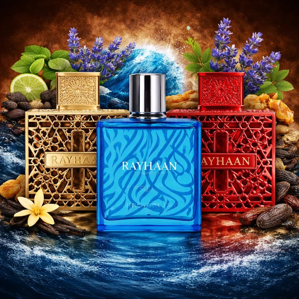 RAYHAAN Eau De Parfum for Men & Women – Luxurious Long-Lasting Fragrance 100ml – Elegant Woody & Citrus Notes Gift Perfume