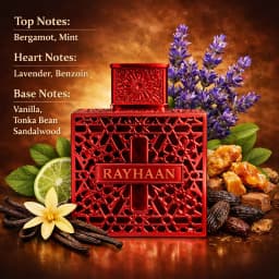 RAYHAAN Eau De Parfum for Men & Women – Luxurious Long-Lasting Fragrance 100ml – Elegant Woody & Citrus Notes Gift Perfume