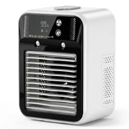 Mist Humidifier Mini Air Conditioner USB Charger Portable Air Cooler Fan with 2 Speeds & 500ml Tank Dormitory Cooling Fan for Bedroom Office