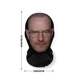 2 Pack Realistic Celebrity Face Mask Mesh Print Novelty Balaclava Hat for Cosplay Costume Props