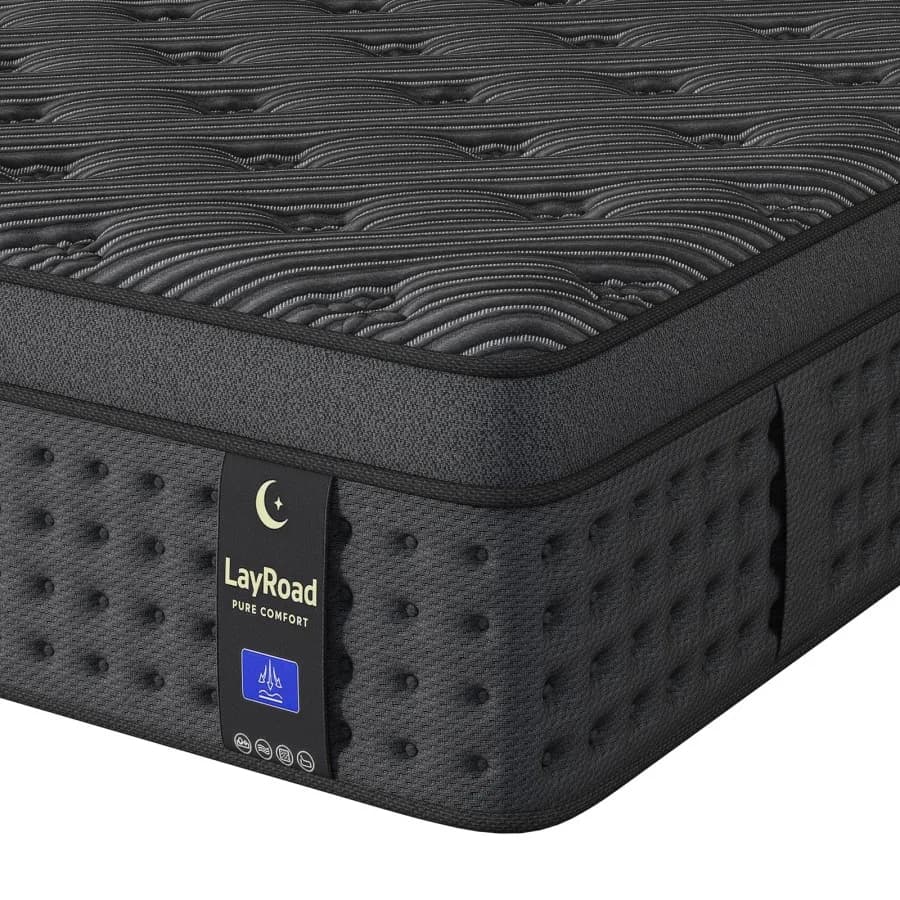 12/14inch Memory Foam Hybrid Mattress With Pocket Springs, Twin, Full, Queen, King, Sizes In A Box, Medium Firm, Mattresses For Support Comfort, Fiberglass-Free Suitable For Home Bedrooms, Hotels And Halls Of Residence