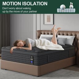 12/14inch Memory Foam Hybrid Mattress With Pocket Springs, Twin, Full, Queen, King, Sizes In A Box, Medium Firm, Mattresses For Support Comfort, Fiberglass-Free Suitable For Home Bedrooms, Hotels And Halls Of Residence