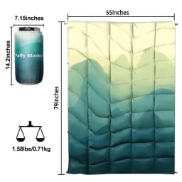 Outdoor Camping Blanket Fluffy Waterproof Warm Portable Storage Bag Hiking Picnic Car Use Multi-Functional Blanket