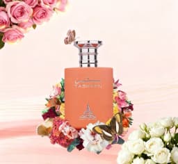Paris Corner Taskeen is a neutral perfume with fruit, flower and warm wood tones 3.4oz100ml