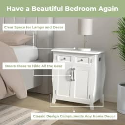 Test link only. Do not make a purchase. We will not ship the goods if you make a purchase!!!!!Bedroom CPAP Nightstand with Drawers for CPAP Accessories & Machine - Sleek Wooden Night Stand with CPAP Hose Holder Bed Side Ta