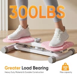 Waist Twister Machine Exercise, Ab Twister Board with 300 lbs Capacity, Quiet Home Gym Equipment for Core Whole Body Workout