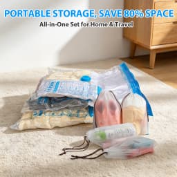 15 Pack Vacuum Storage Bags with Electric Pump, Vacuum Storage Bags Space Saver, Vacuum Compression Bags for Clothes, Bedding