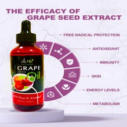 100ml Organic Grapeseed Oil for Skin Care Cold Pressed Pure Natural Carrier Oil Body Oil Massage Nourish Moisturize Brighten