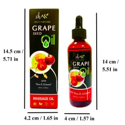 100ml Organic Grapeseed Oil for Skin Care Cold Pressed Pure Natural Carrier Oil Body Oil Massage Nourish Moisturize Brighten